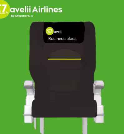Кресло бизнес-класса S7avelii Airlines